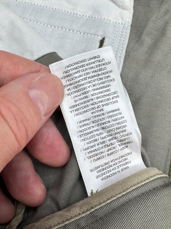 NWT Polo Ralph Lauren Men's Relaxed Fit 8" Cotton Green Cargo Shorts, Size 34 - Picture 6 of 9